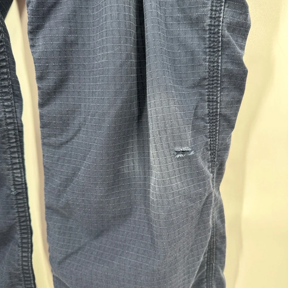 Carhartt Force Men's Navy Blue Ripstop Cargo Work Pants 40x30 Straight‎ Leg